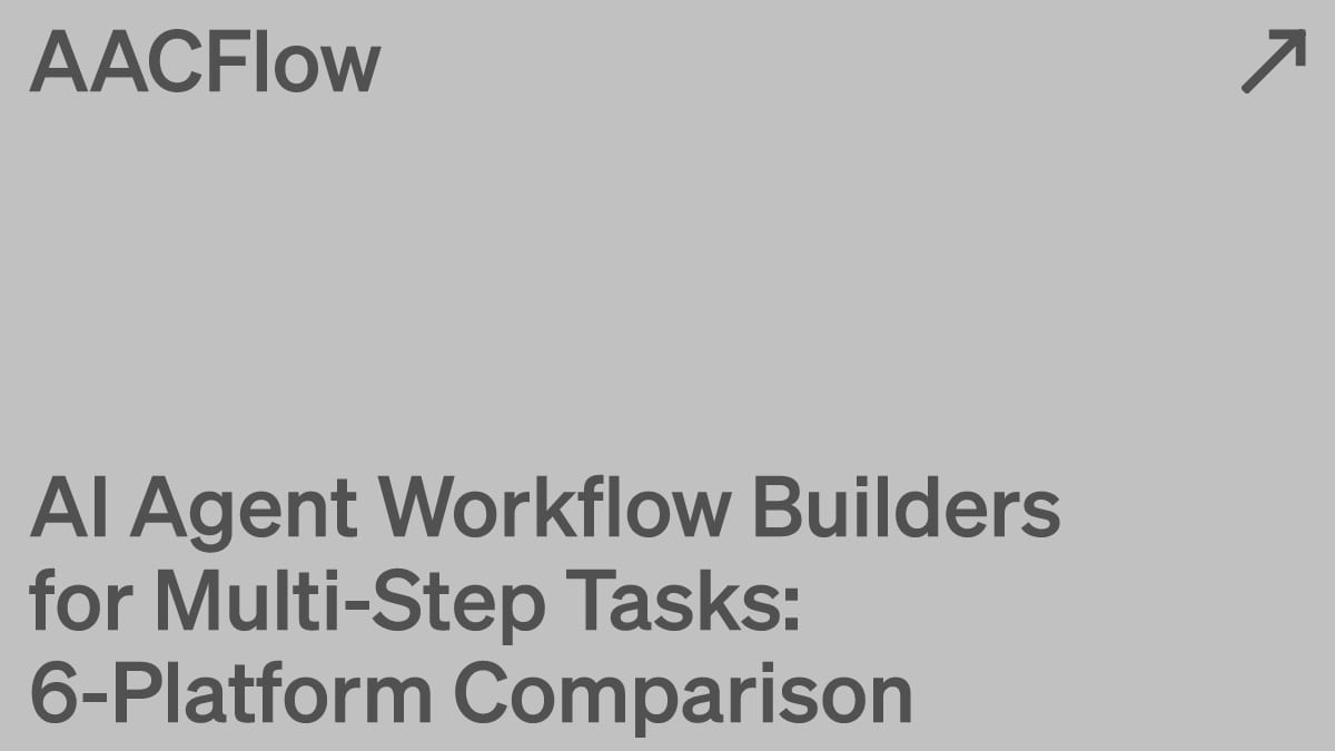 AI Agent Workflow Builders for Multi-Step Tasks: 6-Platform Comparison