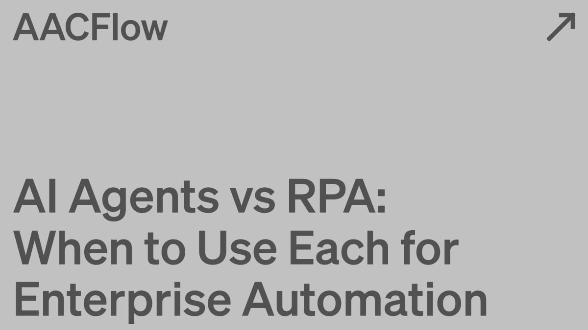 AI Agents vs RPA: When to Use Each for Enterprise Automation