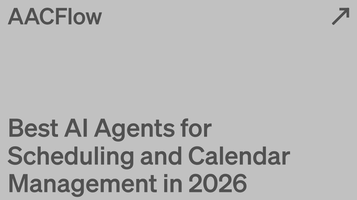 Best AI Agents for Scheduling and Calendar Management in 2026